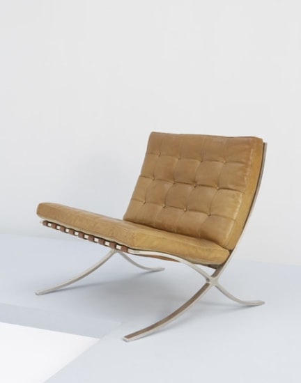 Ludwig Mies Van Der Rohe Rare And Important Early Barcelona Chair Ca 1932 Design Design Art New York Wednesday December 13 2006 Lot 12 Phillips