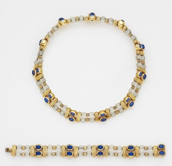 lapis lazuli and gold jewelry