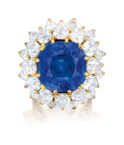 blue diamond ring by bulgari