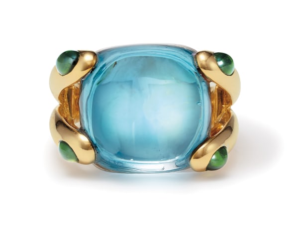 Verdura A Topaz Tourmaline And Gold Candy Ring Phillips