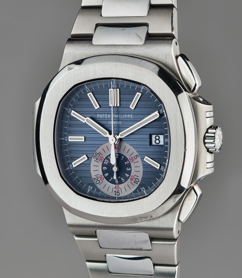 Patek Philippe - A fine and rare stainless steel chronograph wristwatch ...