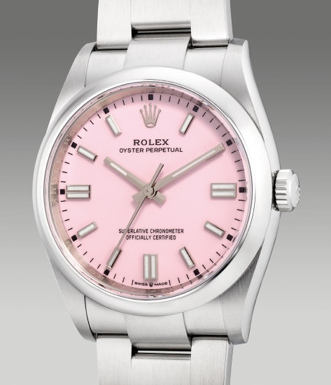rolex pink oyster perpetual