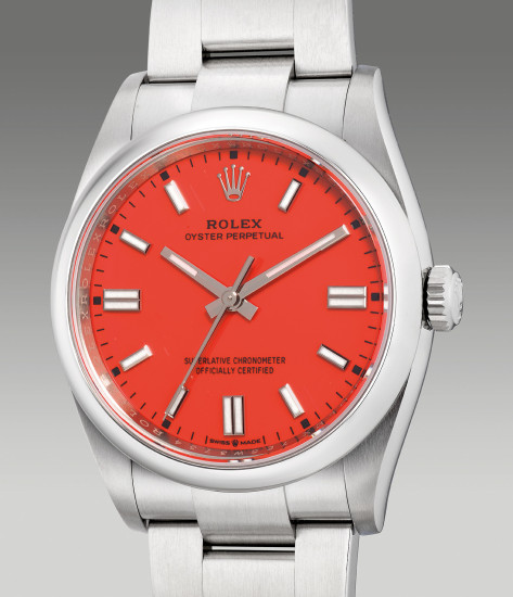 red and silver rolex