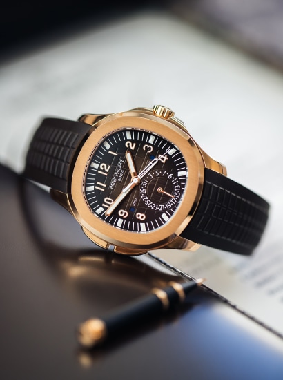 aquanaut patek rose gold