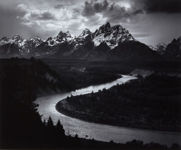 The Teton Range and the Snake River - Ansel Adams | Barnebys