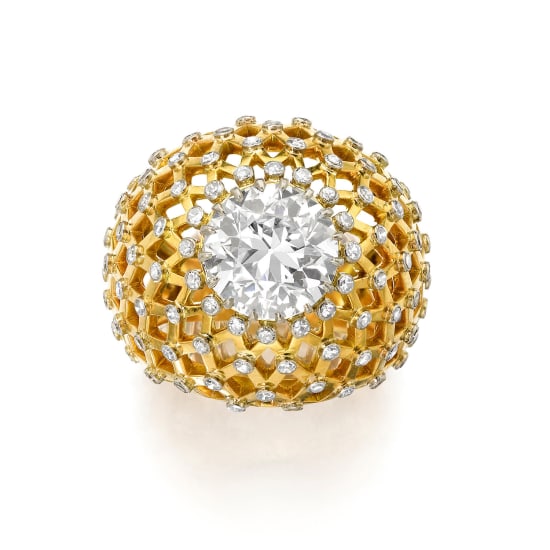 Ella Gafter Heart Shape Sapphire Diamond Necklace