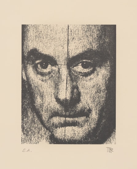 Poster: Virgil Abloh (One-Line | Line-Art | Abstraktes Portrait |  Kunst-Druck | Wand-Kunst)