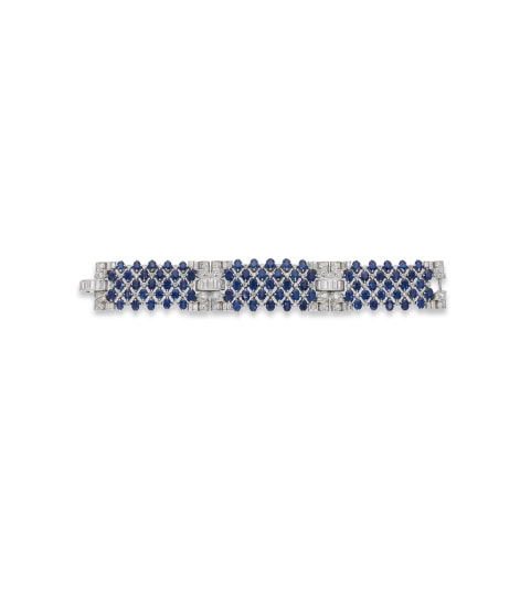 ヴァンクリーフ Vintage Alhambra bracelet, 5 motifs 18K yellow gold, Onyx
