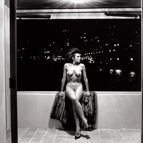 Helmut Newton, Bernice Coppleters (Nude) fashion by Helmut Newton - 28 X 32 Inches Rare Exhibition Poster