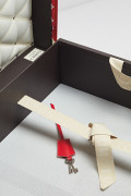 London, UK. 8th Nov, 2021. Louis Vuitton X Supreme Limited Edition Red and  White Monogram Malle Courrier 90 Trunk, 2019, Estimate £60,000-80,000 -  Preview of Bonhams' Pop x Culture sale. The sale