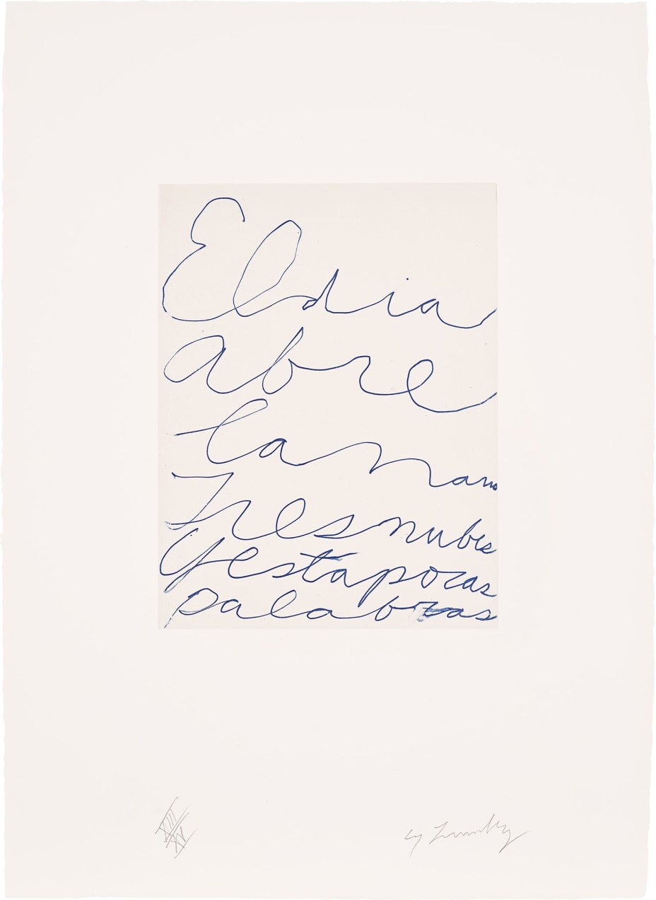 Cy Twombly Evening & Day Editions, London Thursday, September 19